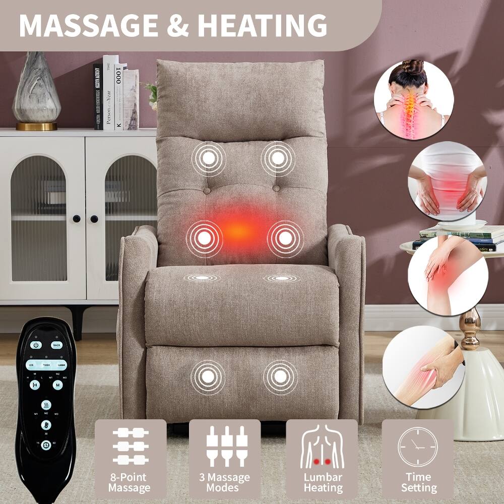 MASSAGE & HEATING

8-Point Massage
3 Massage Modes
Lumbar Heating
Time Setting