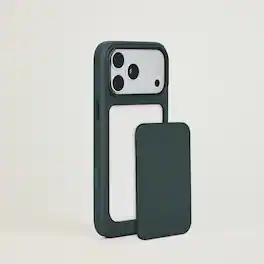 Troubadour - iPhone 18 Pro Max Modular Leather Case - Obsidian Green