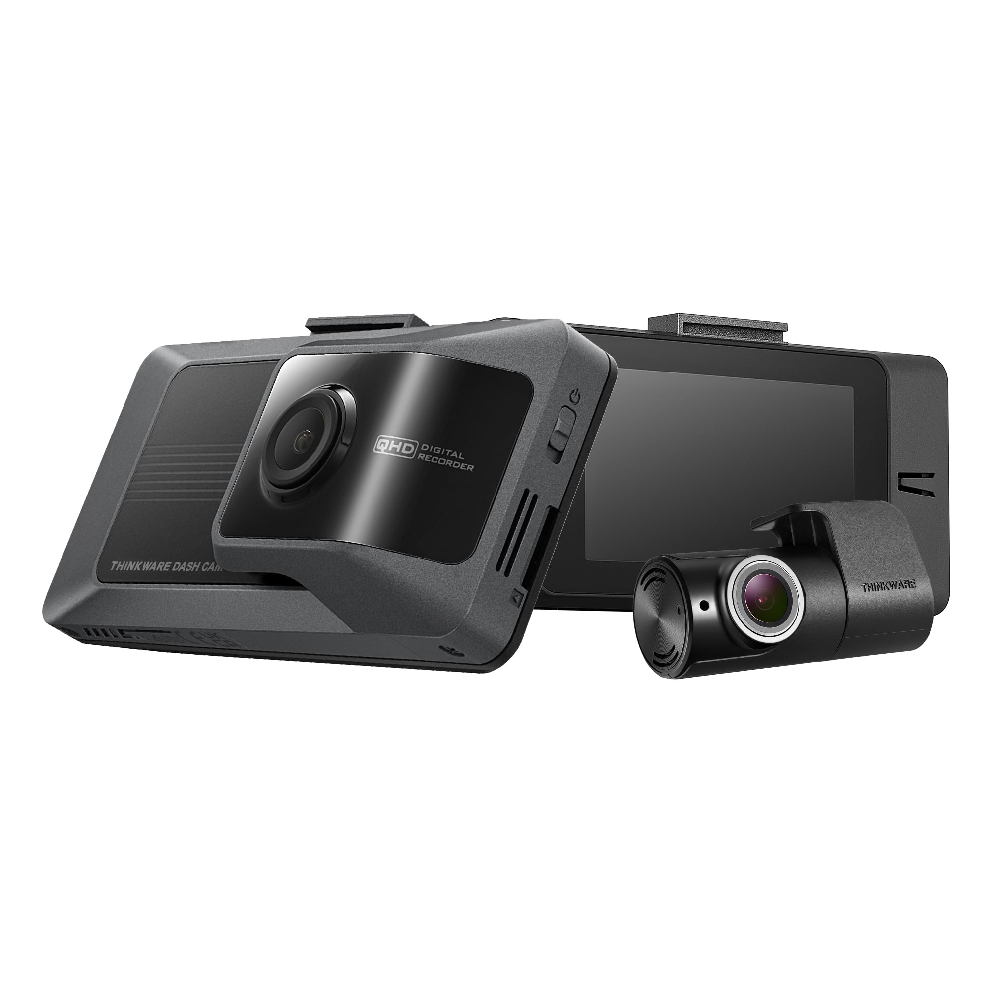 THINKWARE - ARC 2K Front & 2K Rear Dash Cam with Touchscreen, GPS, & WiFi - Dark Gray - Front_Zoom