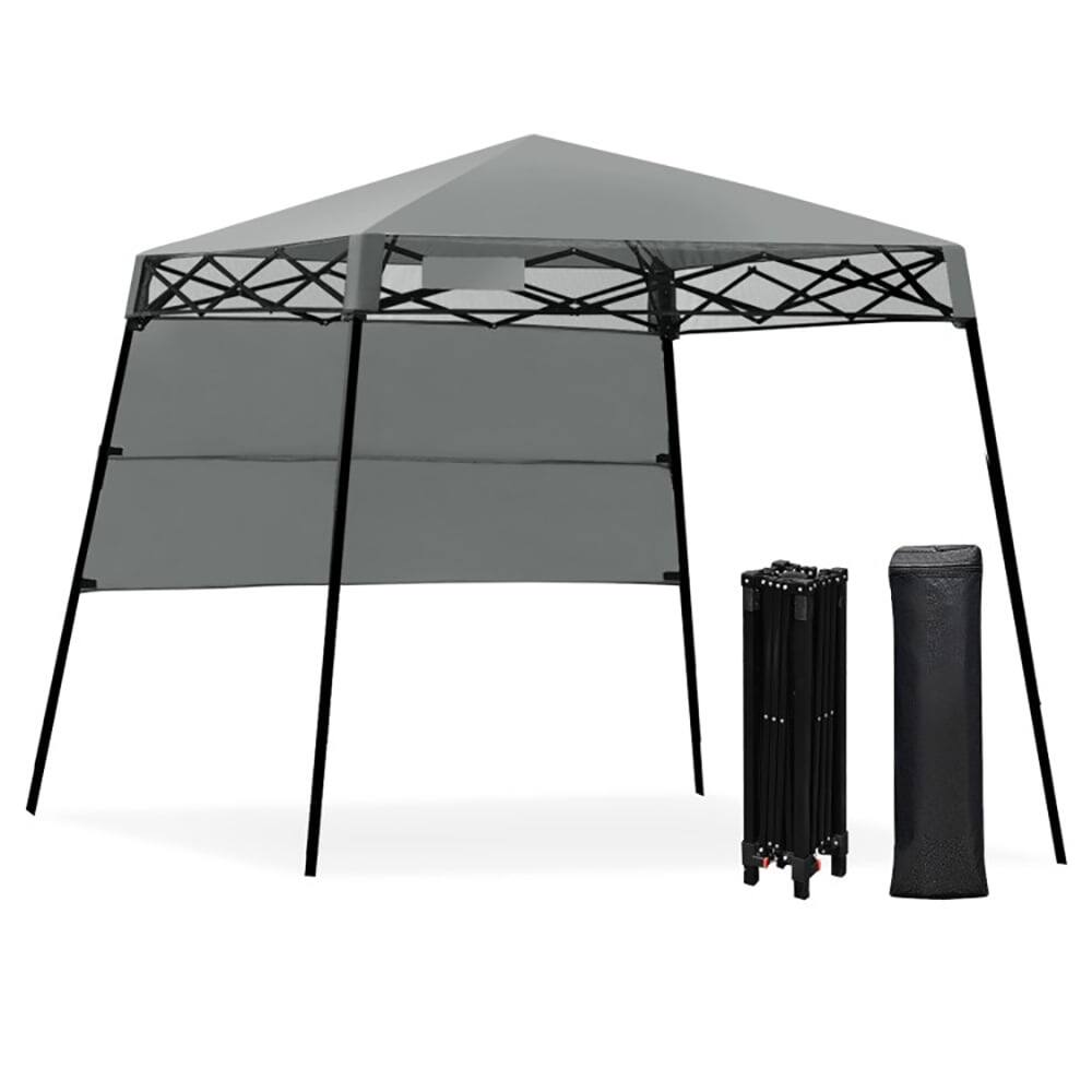 Angle. Kadyn - 7 x 7 Feet Sland Adjustable Portable Canopy Tent with Backpack-Gray, Outdoor Gazebo Wedding Party Tent Canopy Tent.