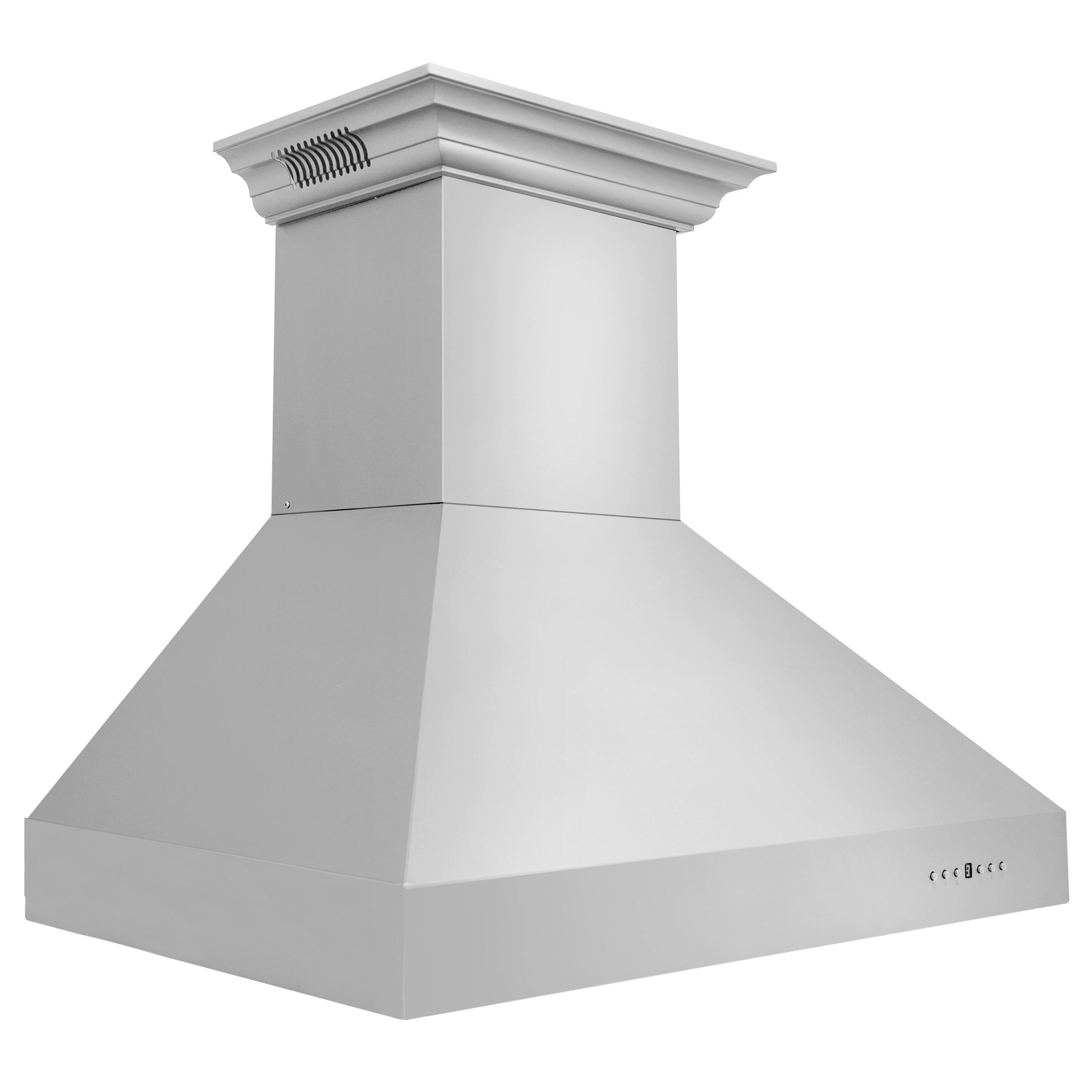 Back. ZLINE - Professional 36" Externally Vented Range Hood - Stainless steel.