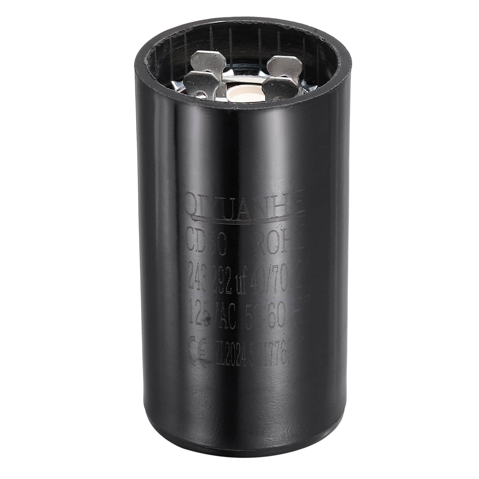 Unique Bargains - CD60 Motor Run Capacitor, 243-292uF MFD AC125V, 50-60Hz, for Electric Motor, 36x70mm - Black price history on PriceWatchPro