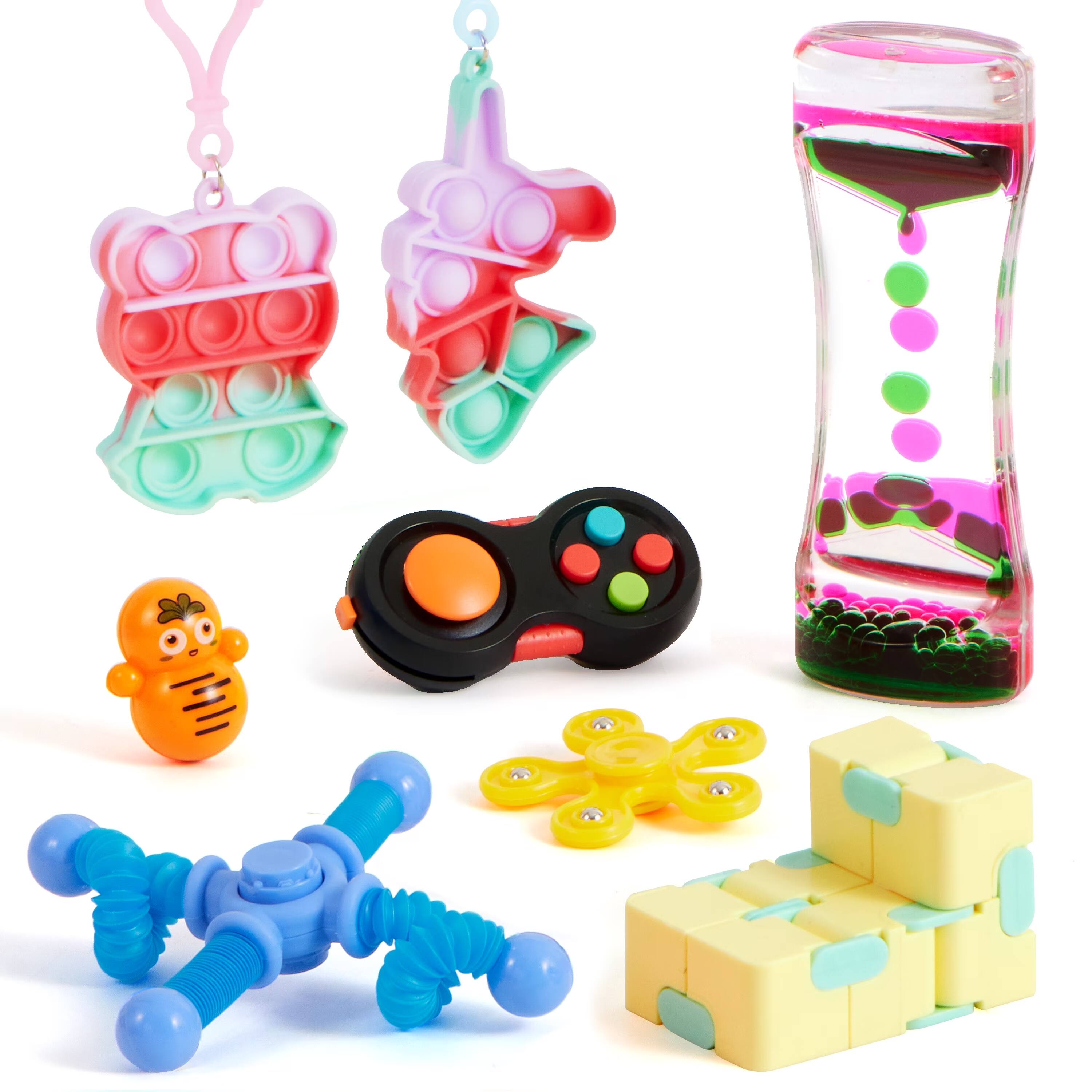 Alt View 4. Joyfy - 36 Pcs Fidget Toys Pack for Kids, Sensory Party Favors Bulk for Birthday Goodie Bags, Classroom Prizes - colorful.