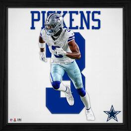 Highland Mint - George Pickens Dallas Cowboys 13" x 13" Impact Jersey Framed Photo - Multicolor