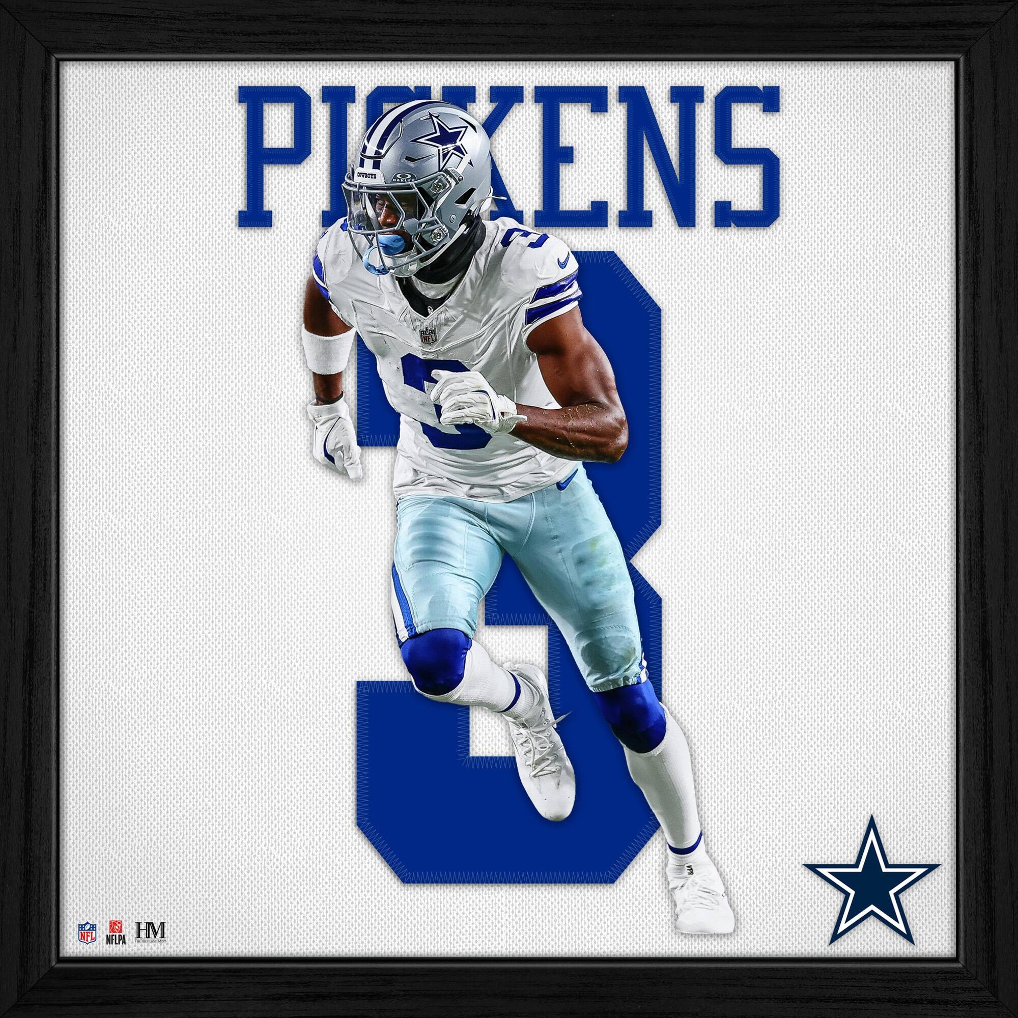 George Pickens Dallas Cowboys 13" x 13" Impact Jersey Framed Photo