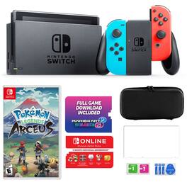 Switch with MarioKart 8 Bundle with Pokemon Arceus & Accessories - Nintendo Switch