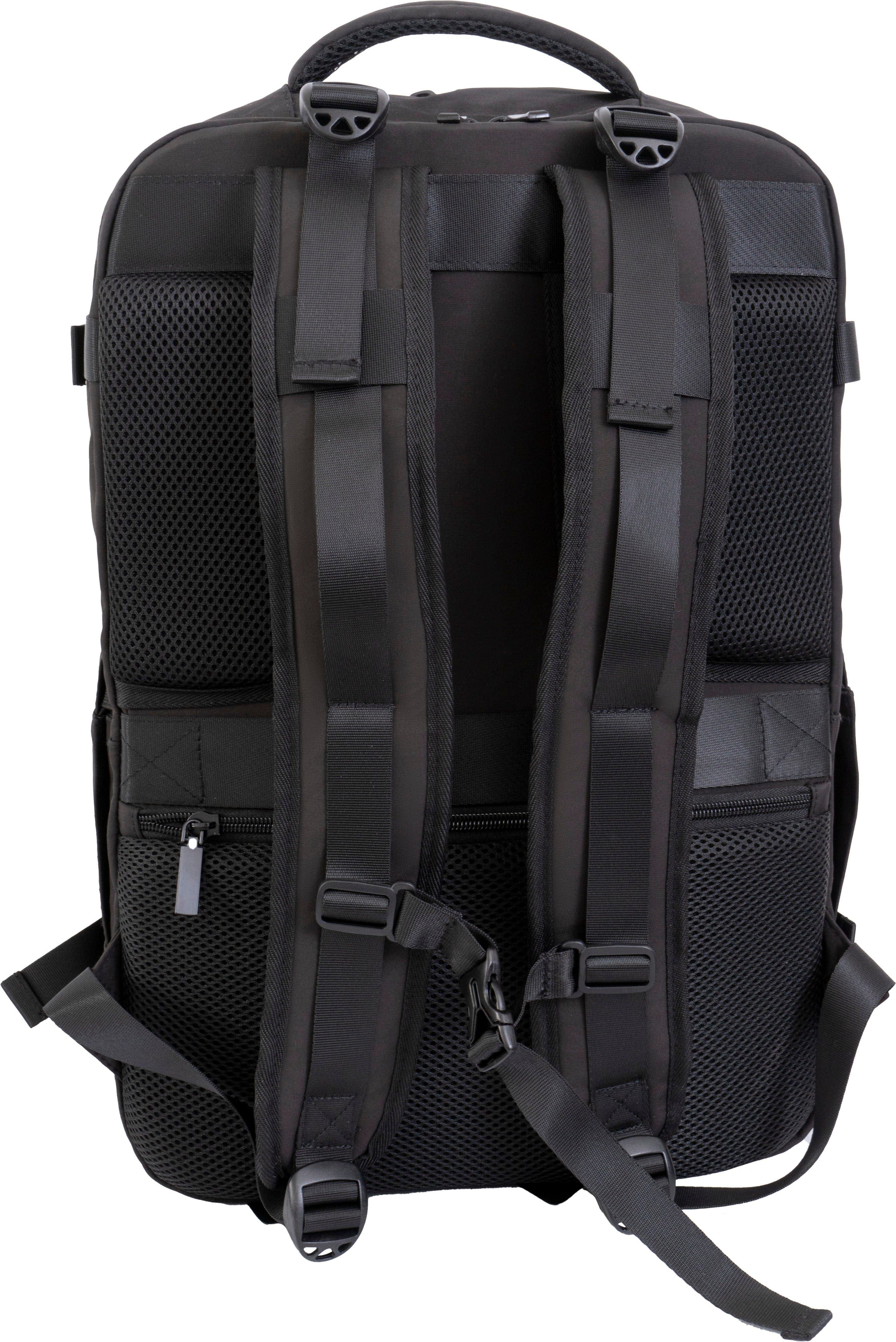 Jack Abrahams The Diego 19 Inch Nylon Travel Backpack with Shoe