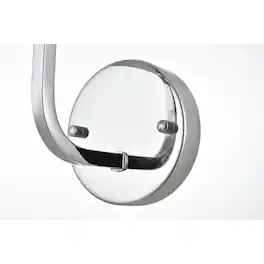 Living District - Colson 1 light Bath Sconce - Chrome And Clear