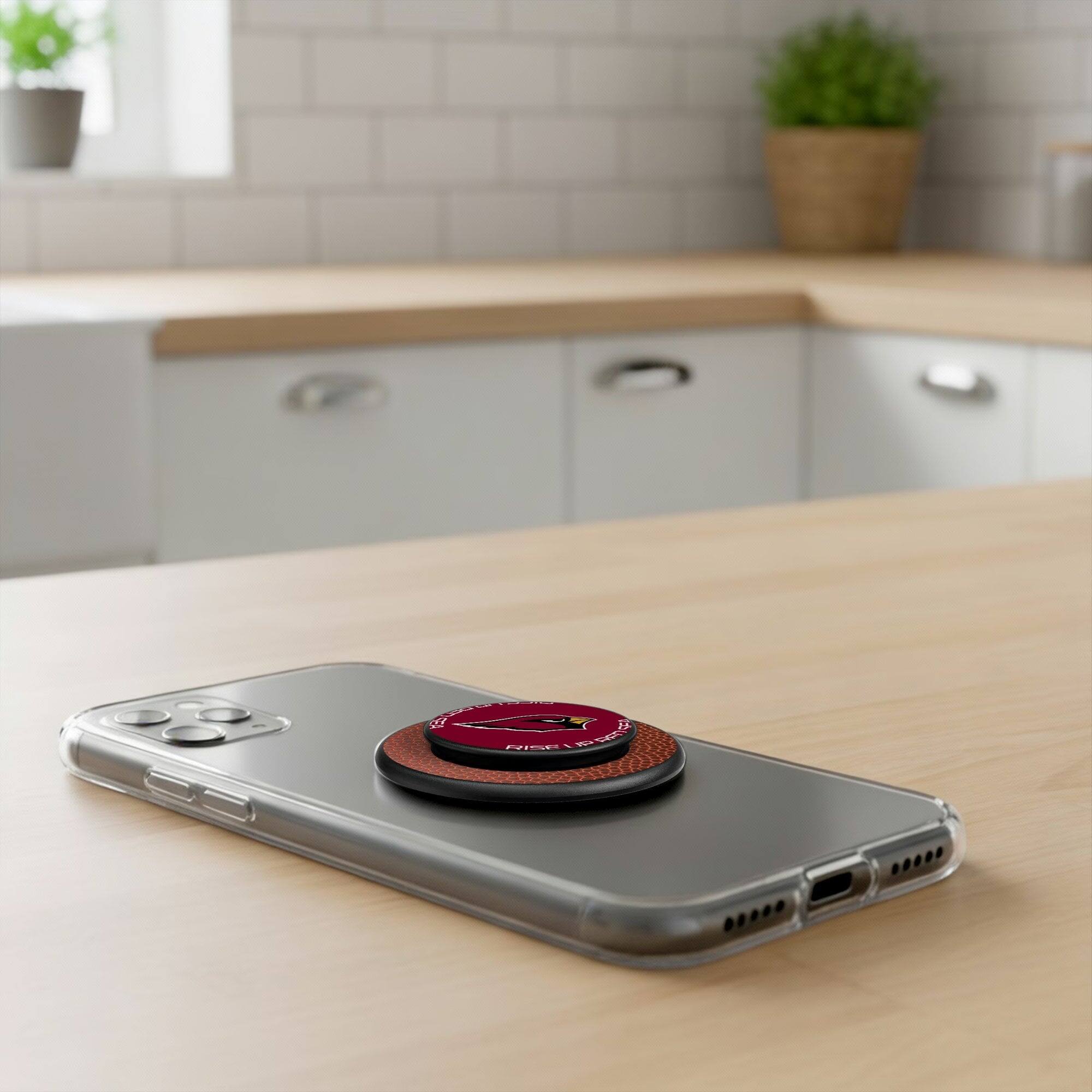 Alt View 3. Keyscaper - Arizona Cardinals Endzone Solid PopSockets Magnetic Phone Grip & Stand - No Size - Black.