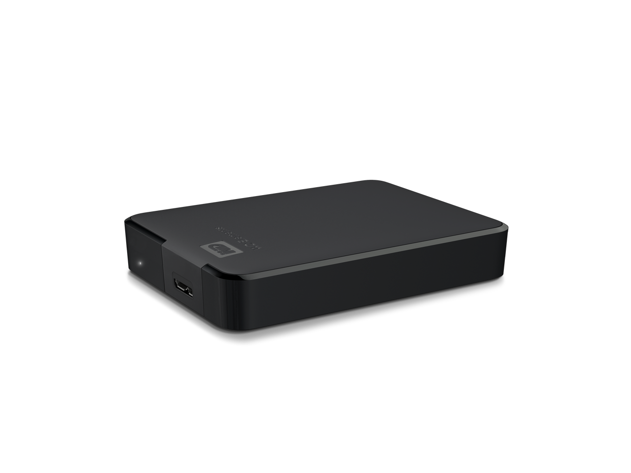 Alt View 4. Western Digital - WD 6TB Elements Portable Storage USB 3.2 Gen 1/USB 3.0 (USB 2.0 compatible) Model WDBHJS0060BBK-WESN Black - Black.