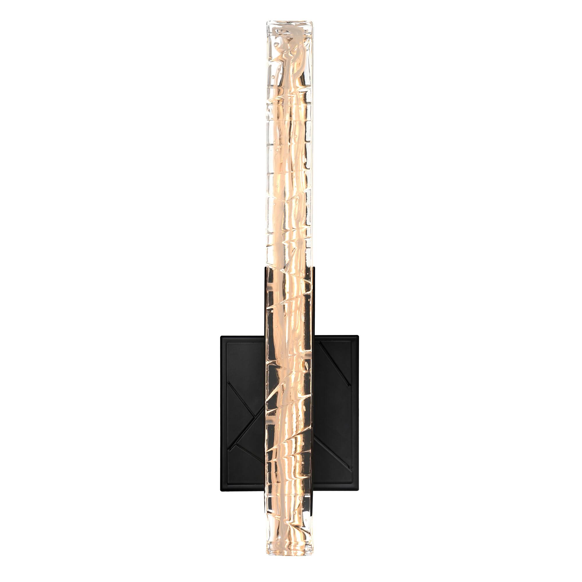 Angle. CWI Lighting - Valira Integrated LED Black Wall Light - Black.