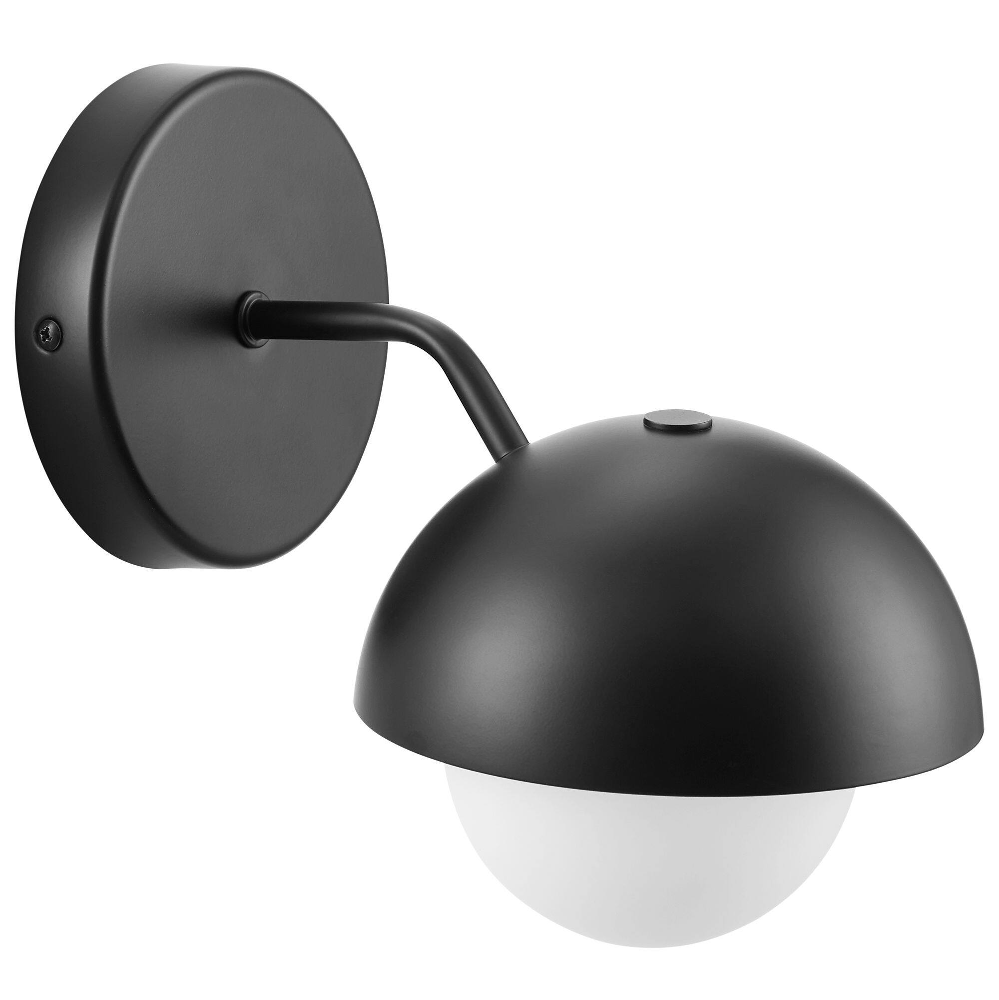 Angle. Modway - Eclipse Globe Wall Sconce by Modway - Black.