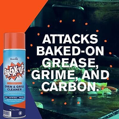 ATTACKS BAKED-ON GREASE, GRIME, AND CARBON.

BREAK-UP
PROFESSIONAL OVEN & GRILL CLEANER