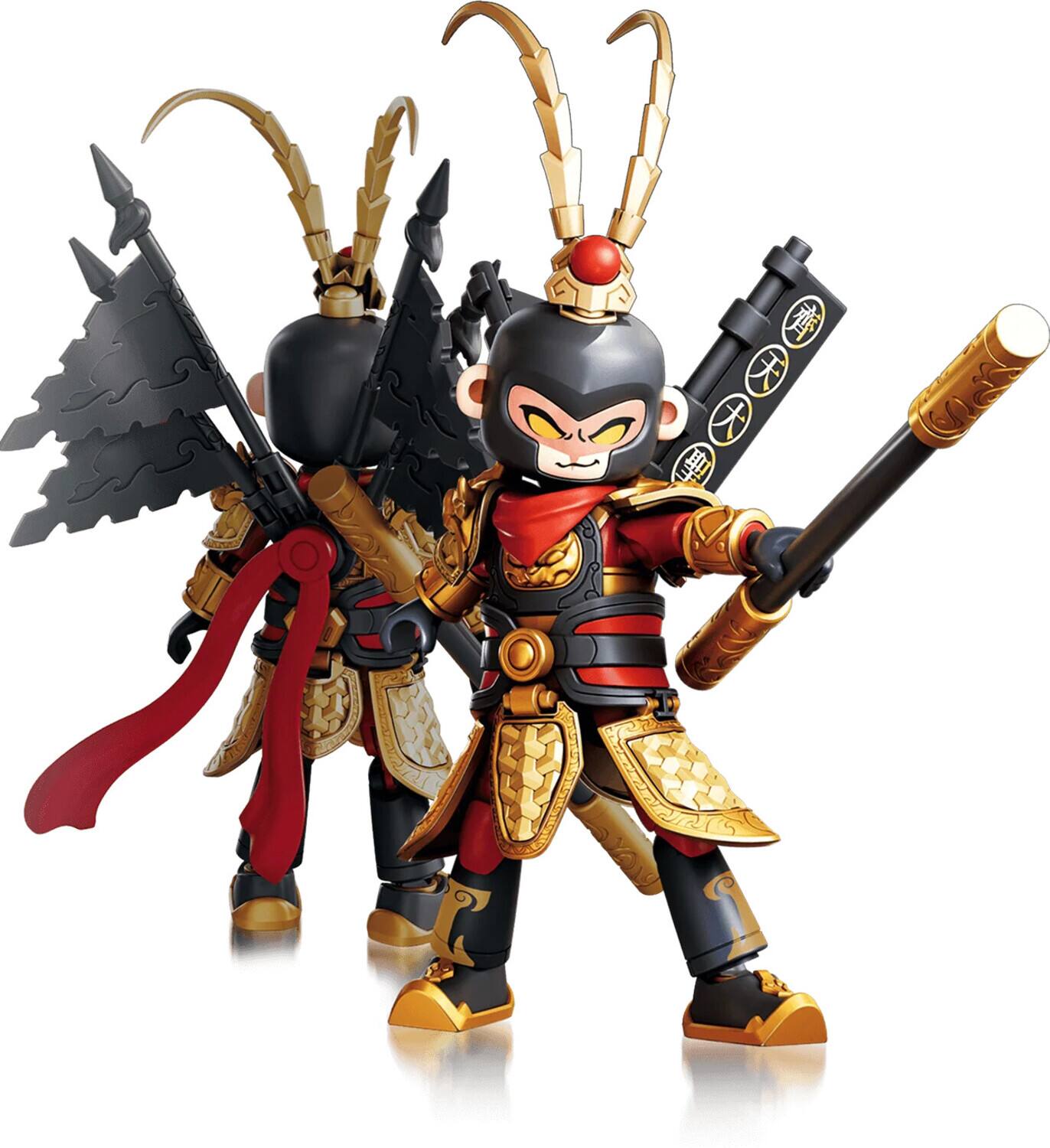 Alt View 4. PopMarket - Blokees - Herospire - Armor Version - 28: Sun Wukong 2.0 (Battle Suit) Model Kit   - COLLECTIBLES - Multicolor.
