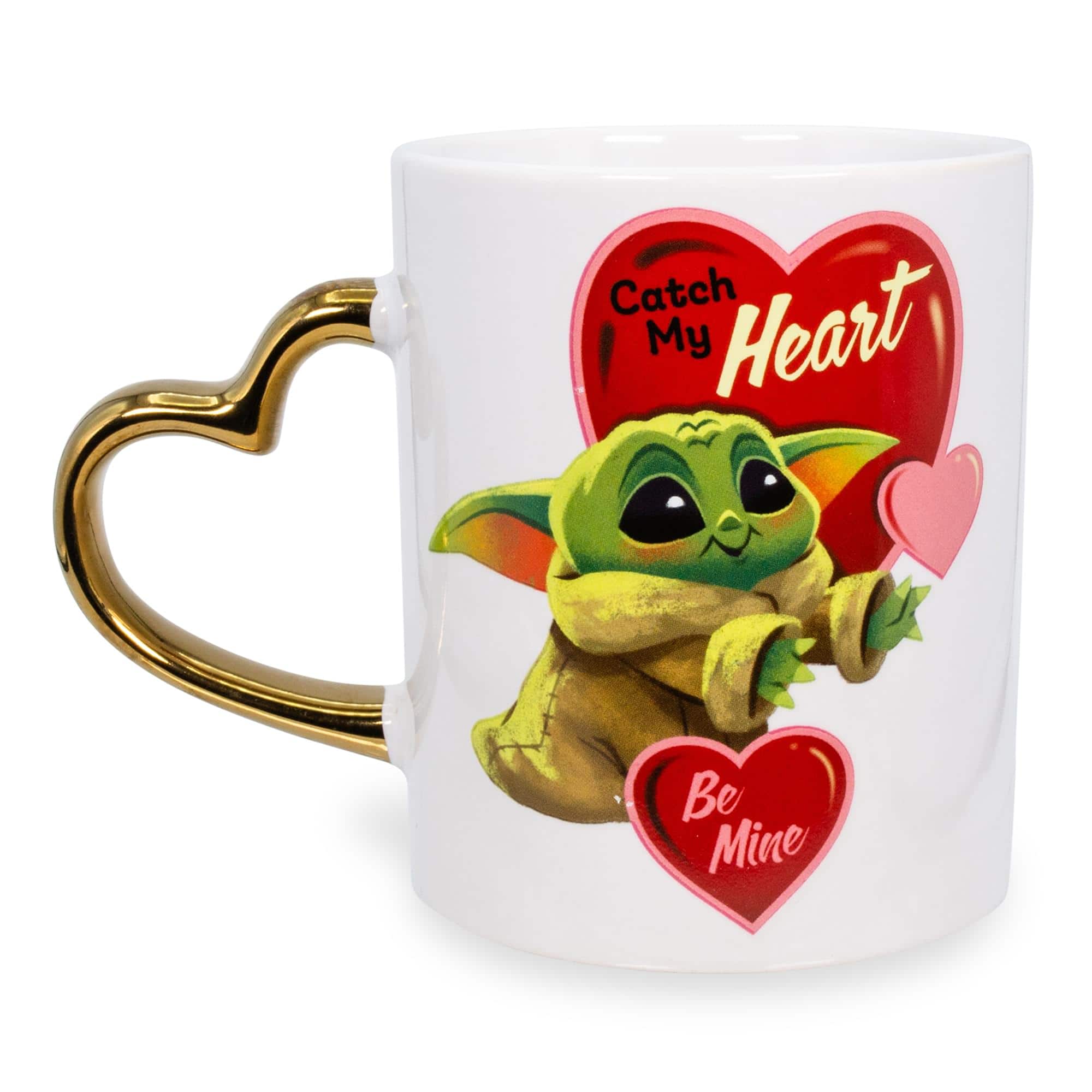 Silver Buffalo - Star Wars: The Mandalorian Grogu Heart-Shaped Handle Ceramic Mug | 14 Ounces - Red price history on PriceWatchPro