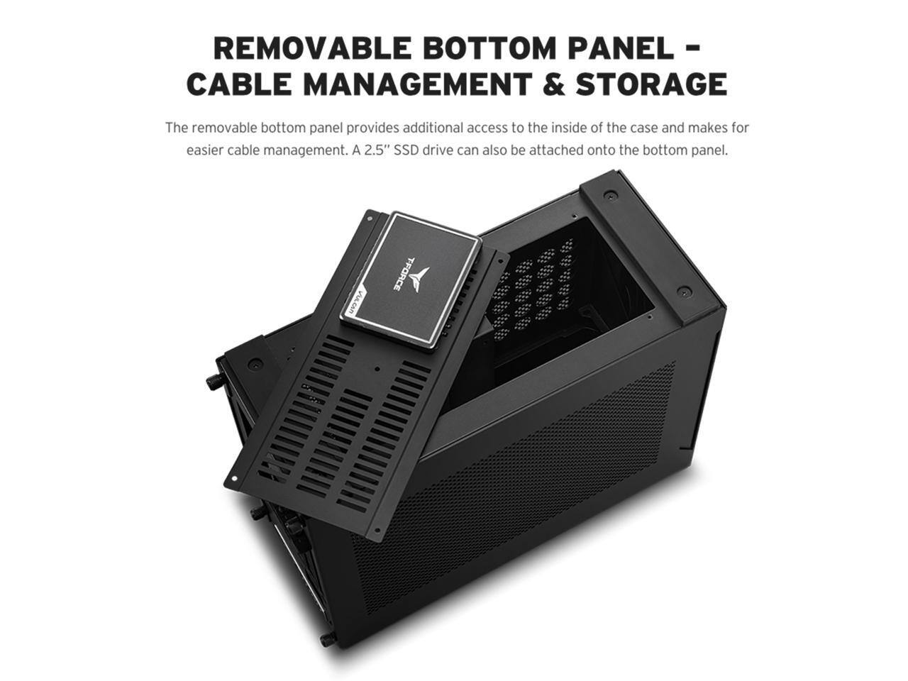 Lian Li A4 H2OX5 Mini ITX PC Case, Triple Slot Mount GPU, Aluminum