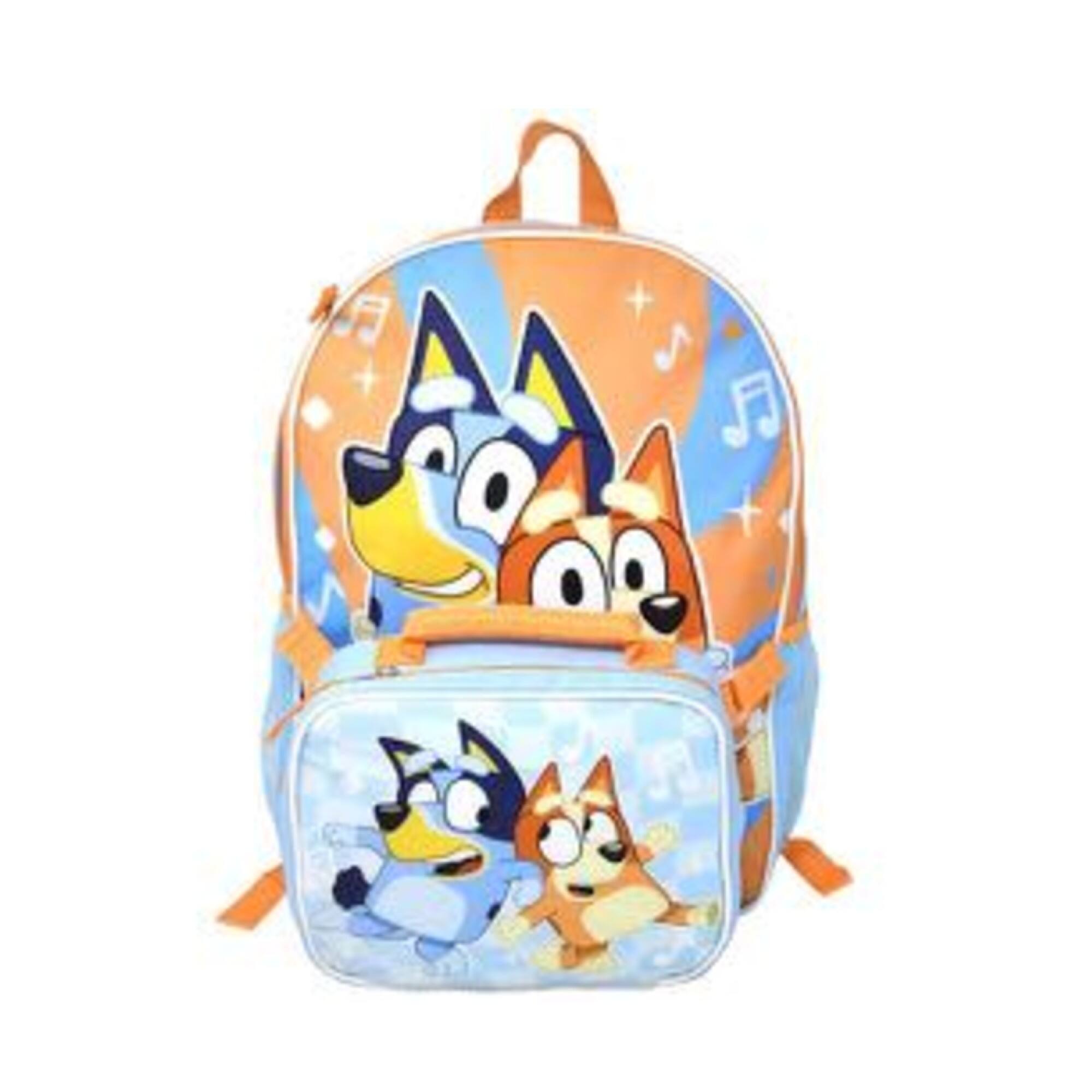 "Disney - Bluey and Bingo 16"" Backpack for School with Rectangular Lunch Bag, for Kids - Assorted Pre-Pack" price history on PriceWatchPro