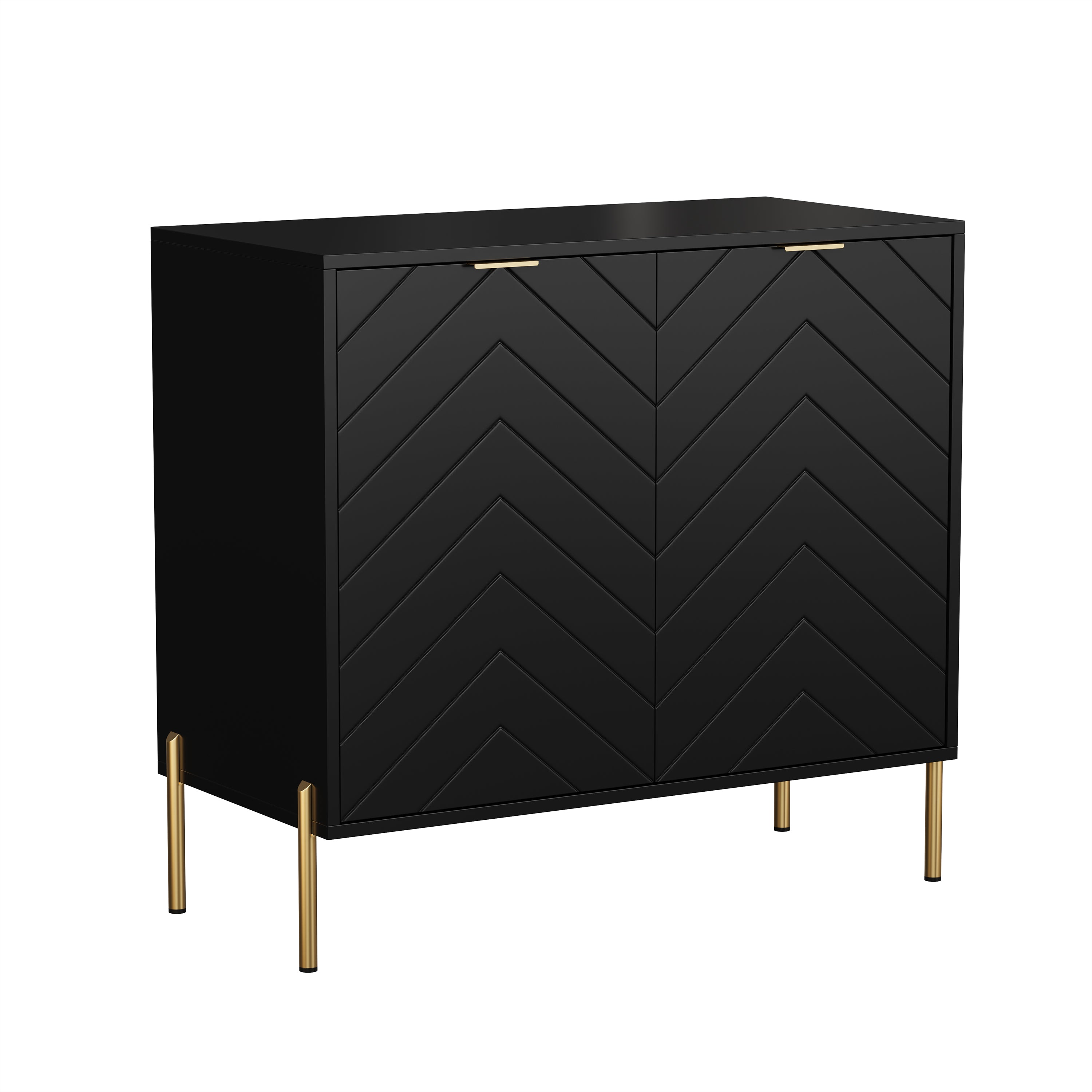 Alt View 7. Boyel Living - 2-Door Accent Cabinet Storage Cabinet in Black - Black.