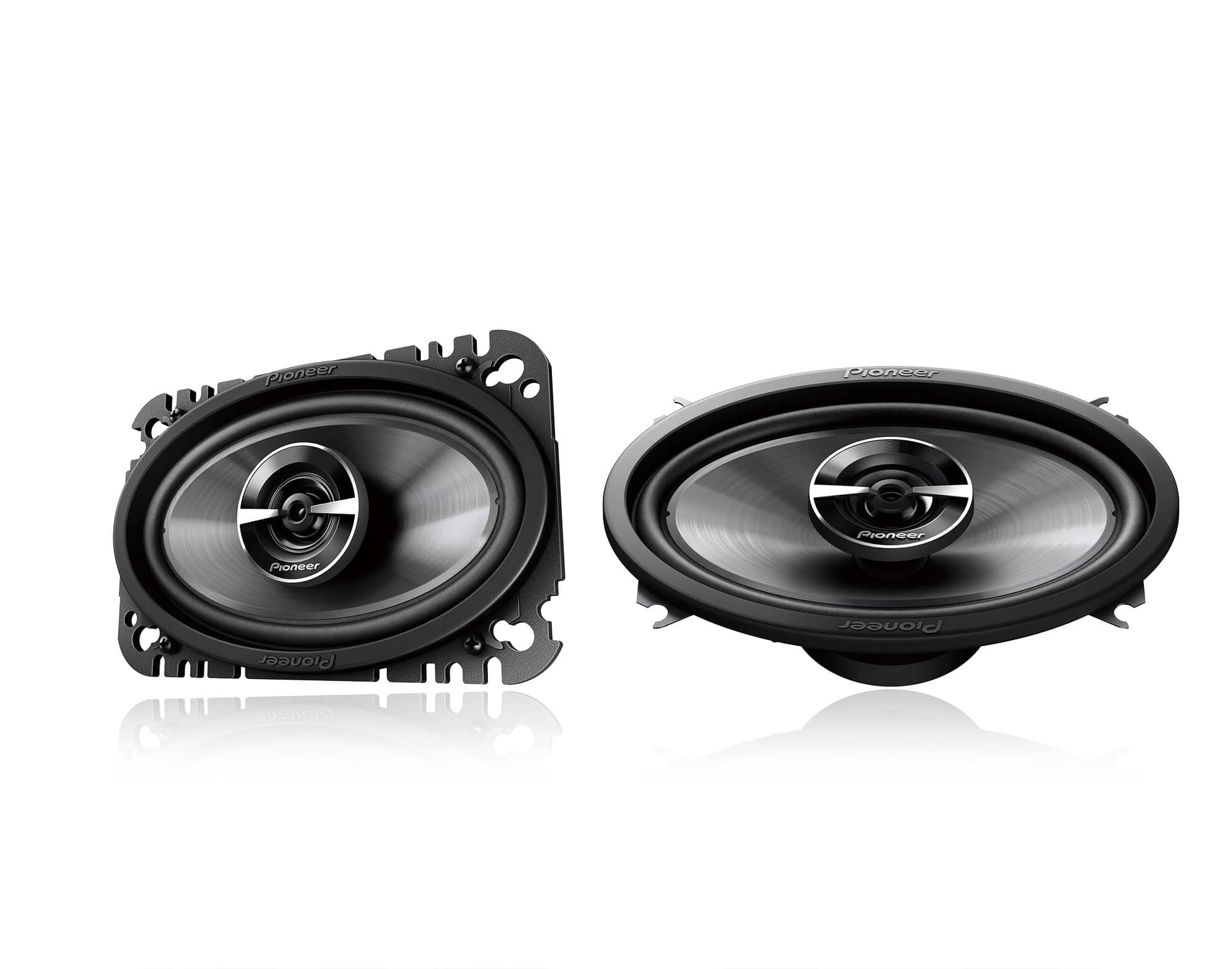 Pioneer - 4" x 6" 2-way Coaxial Speakers (Pair) - Black - Front_Zoom