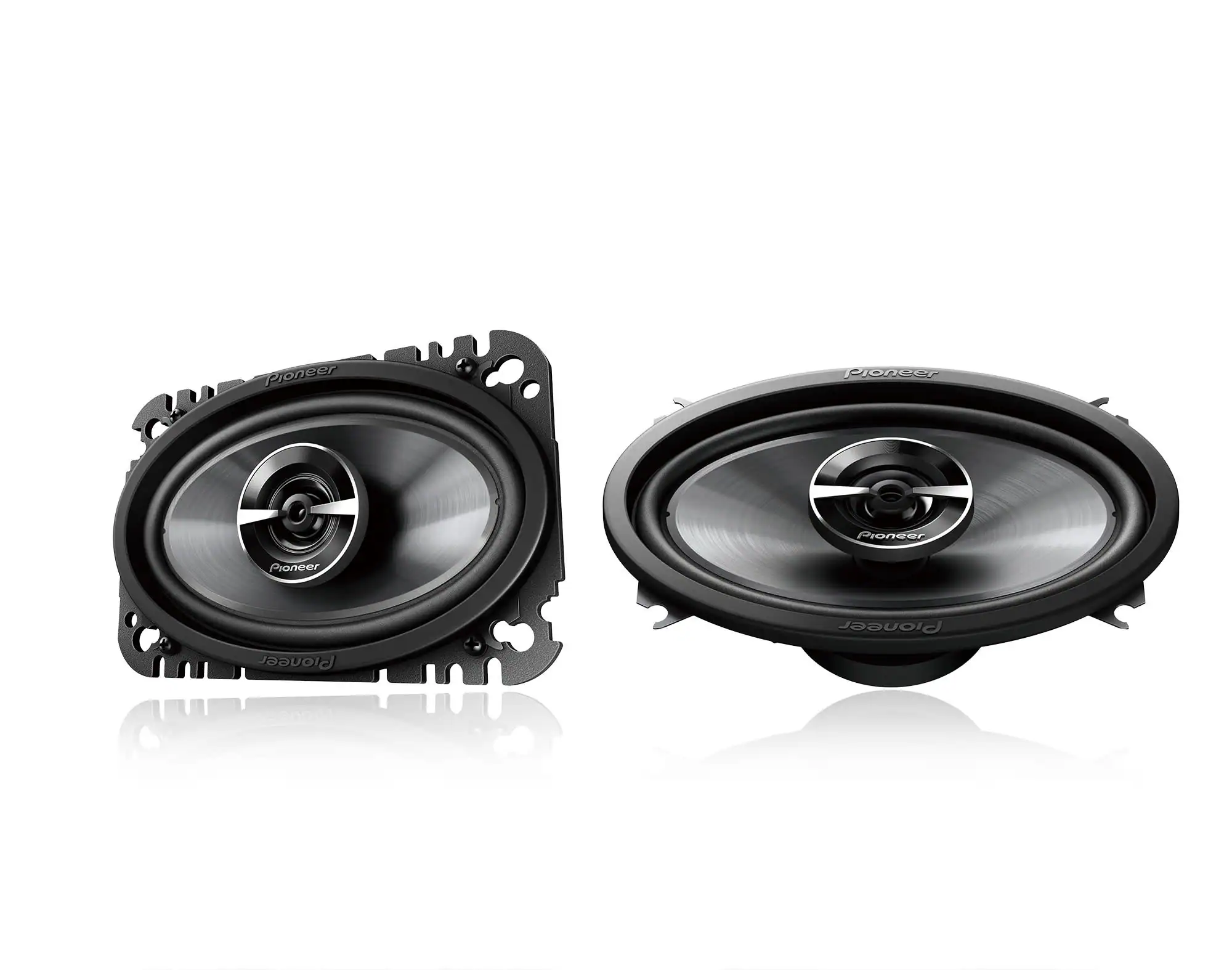 Pioneer - 4" x 6" 2-way Coaxial Speakers (Pair) - Black