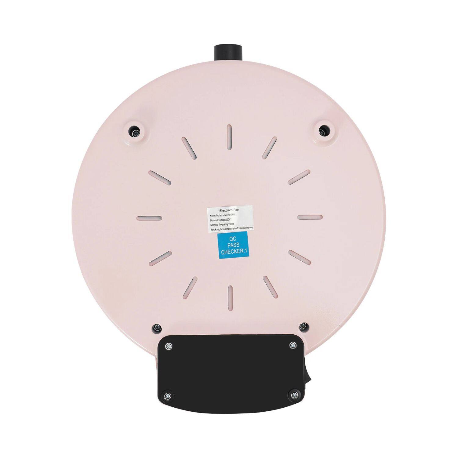 Electrics Pan  
Normal operation: 120V  
Normal Temperature: 100°C  
Normal Pressure: 100psi  
Made in China  

QC PASS CHECKER-1