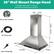 36" Wall Mount Range Hood
For safety, install with 1-2 people; professional hardwiring is required
ETL LISTED
ETL & CETL Certified
53" Power Cord
120V 3-Prong Plug
Dimensions:
- 11.8in
- 8.15in
- 19.68in - 39.37in
- 1.96in
- 11.8in
- 35.75in
- 19.68in