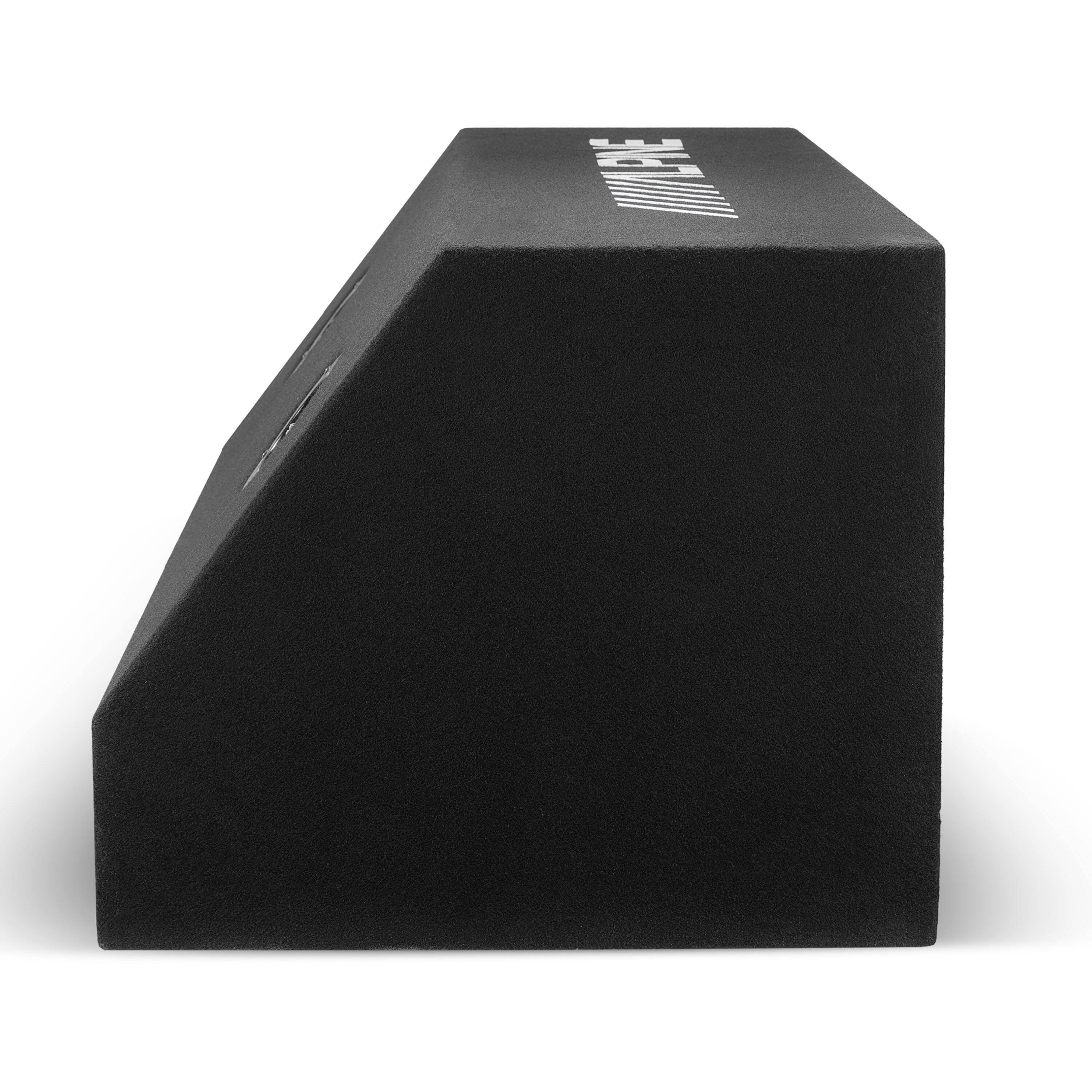 Alt View 1. Alpine - W-DB10V, 10” Bass Series Dual Preloaded Vented Wedge Enclosure - 750W.