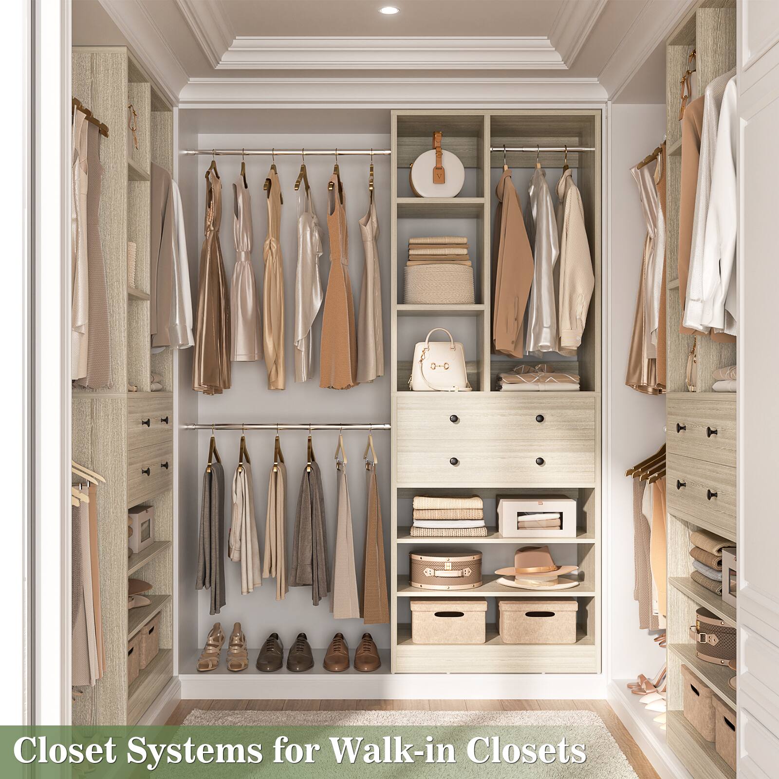 Closet Systems for Walk-in Closets