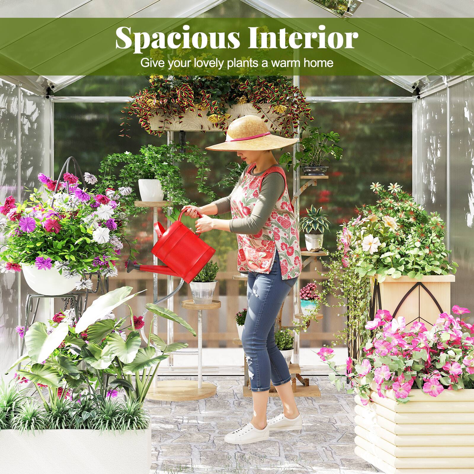 Spacious Interior  
Give your lovely plants a warm home