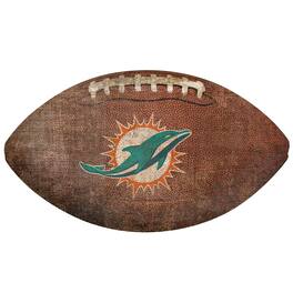 Fan Creations - Miami Dolphins 12'' Football Sign - Multicolor