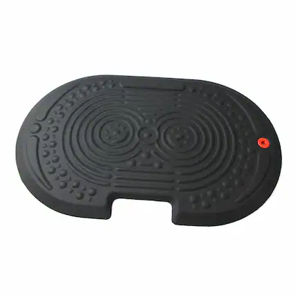 Front. Floortex - AFS-TEX 2000X Black Active Anti-Fatigue Mat - 20'' x 32'' - Black.