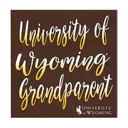 Jardine - Wyoming Cowboys 10'' x 10'' Grandparent Plaque - Brown