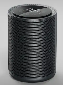 Electactic - 1500W LED Space Heater, 2 Power + ECO, Cool/Warm/Hot, 24H Timer, Remote
