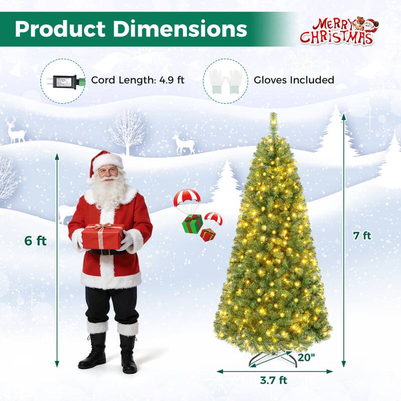 Product Dimensions  
MERRY CHRISTMAS  
Cord Length: 4.9 ft  
Gloves Included  
6 ft  
7 ft  
20"  
3.7 ft
