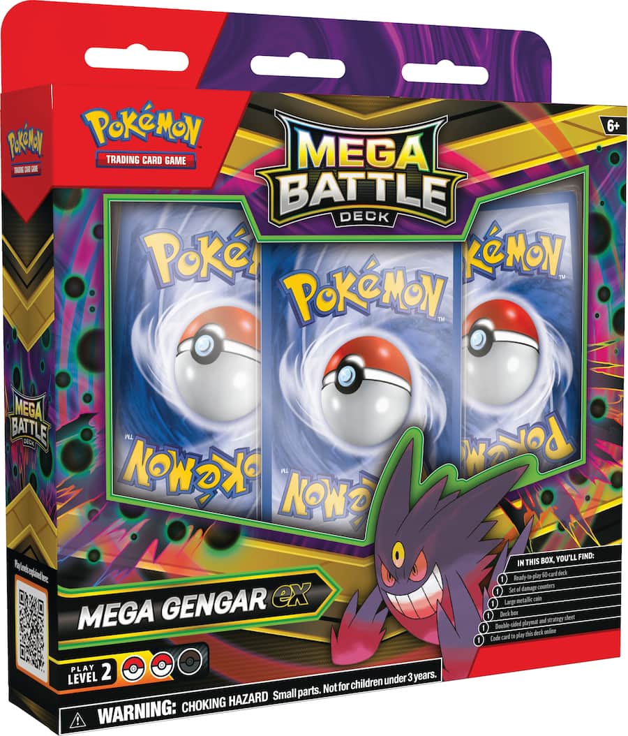 Gangard Pokémon Trading Card Game: Mega Battle Deck (Mega Gengar ex or Mega ...