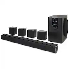 Front. iLive - iLive 5.1-Channel Home Theater System with Bluetooth, IHTB159B.