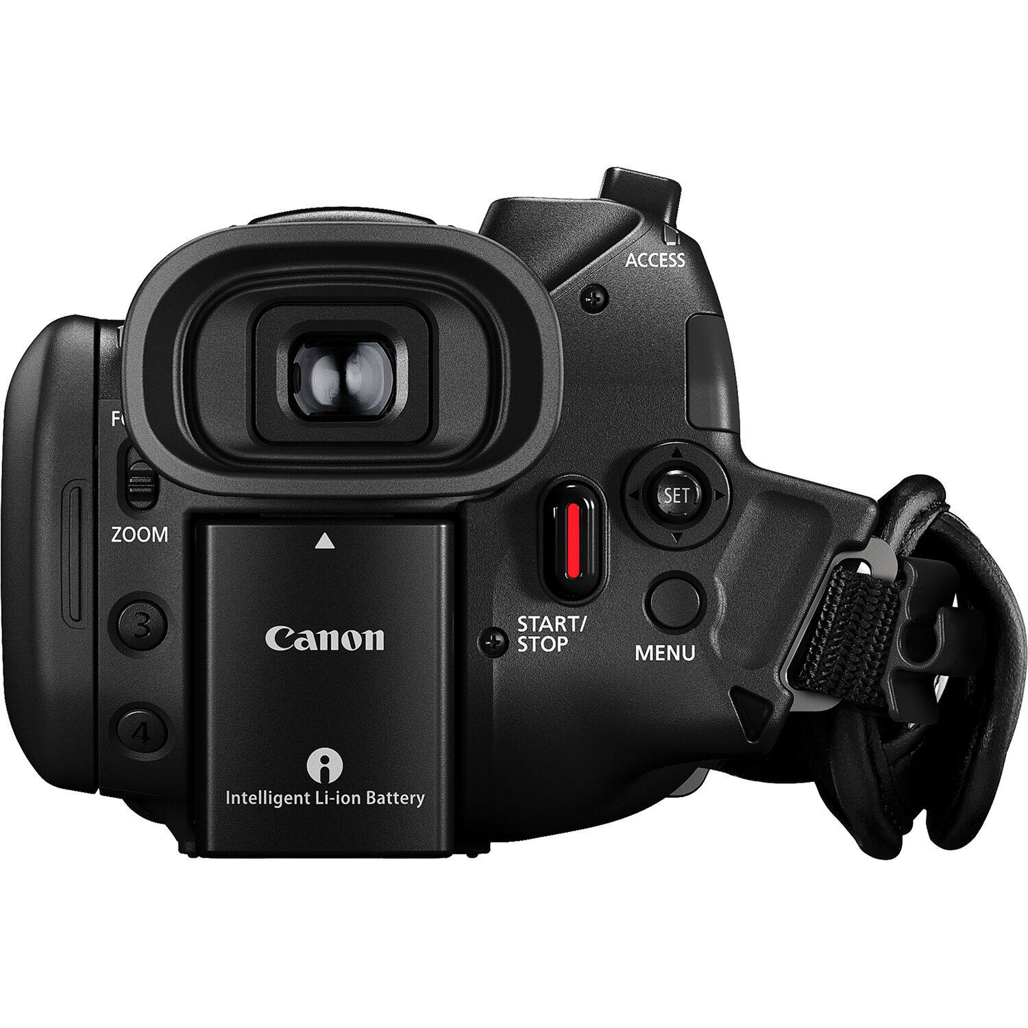 ACCESS F SET ZOOM 3 Canon START/ STOP MENU 4 A i Intelligent Li-ion Battery