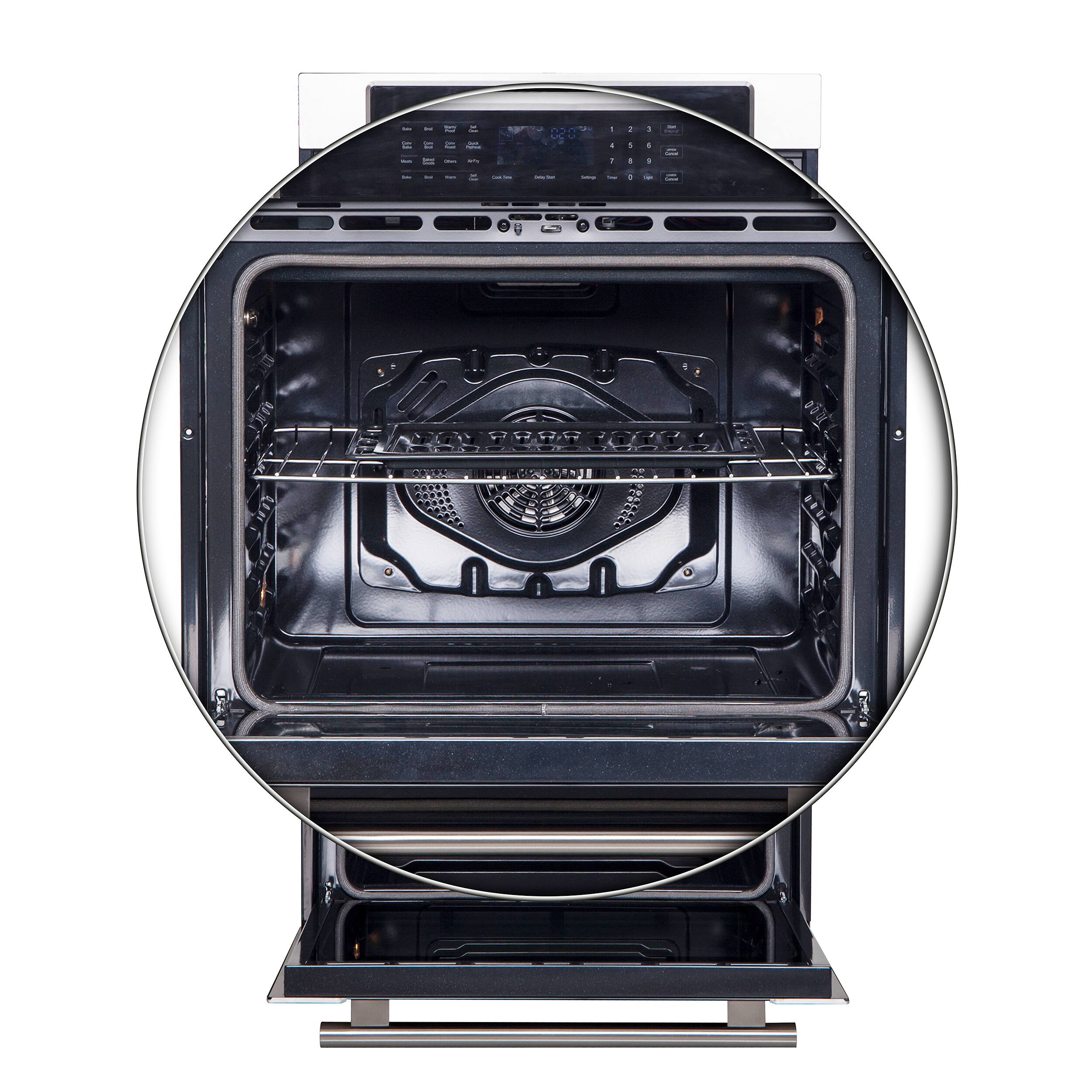 Alt View 13. Forno Appliances - 30" Built-In Electric Double Wall Oven with Convection - Silver.