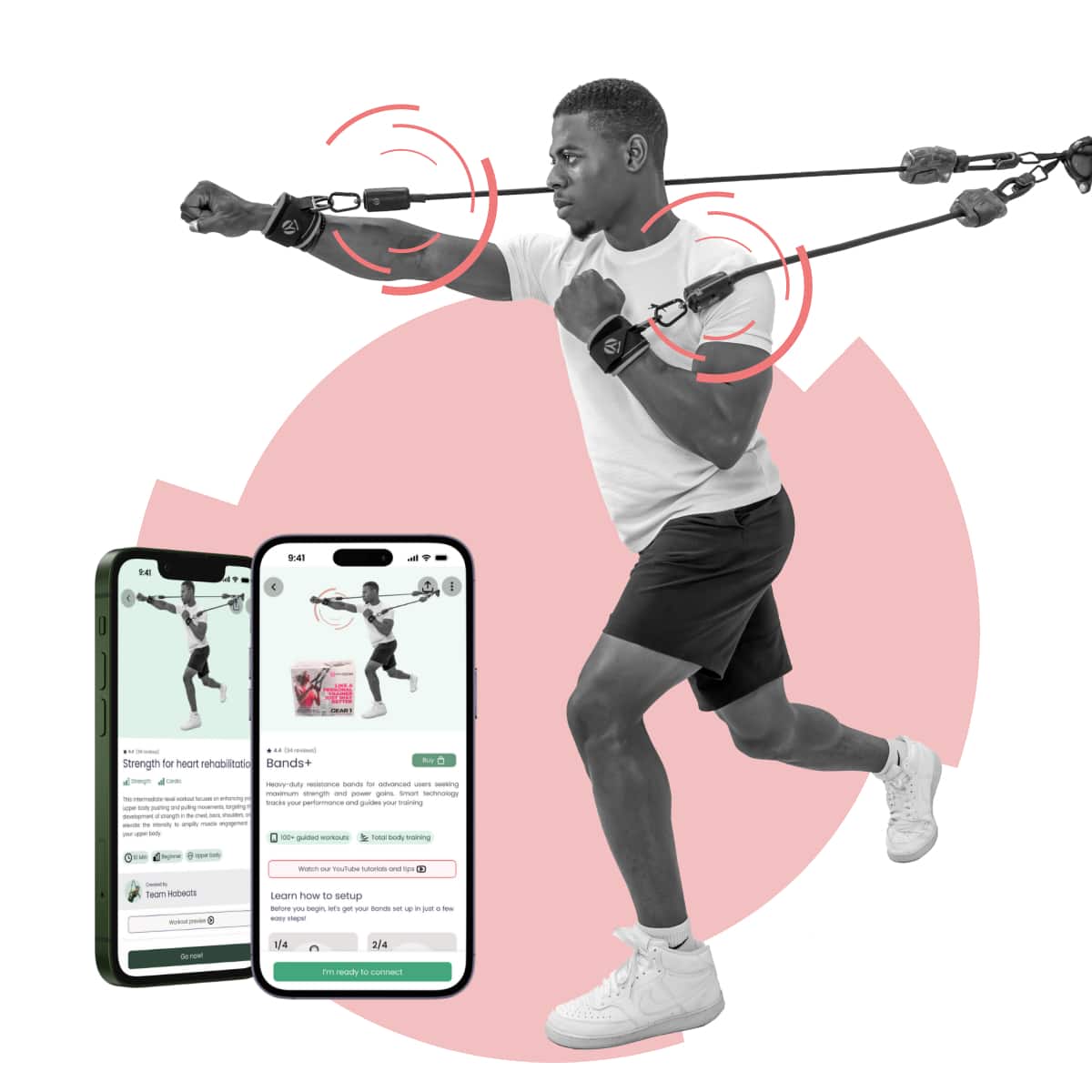 Strength for heart rehabilitation Bands