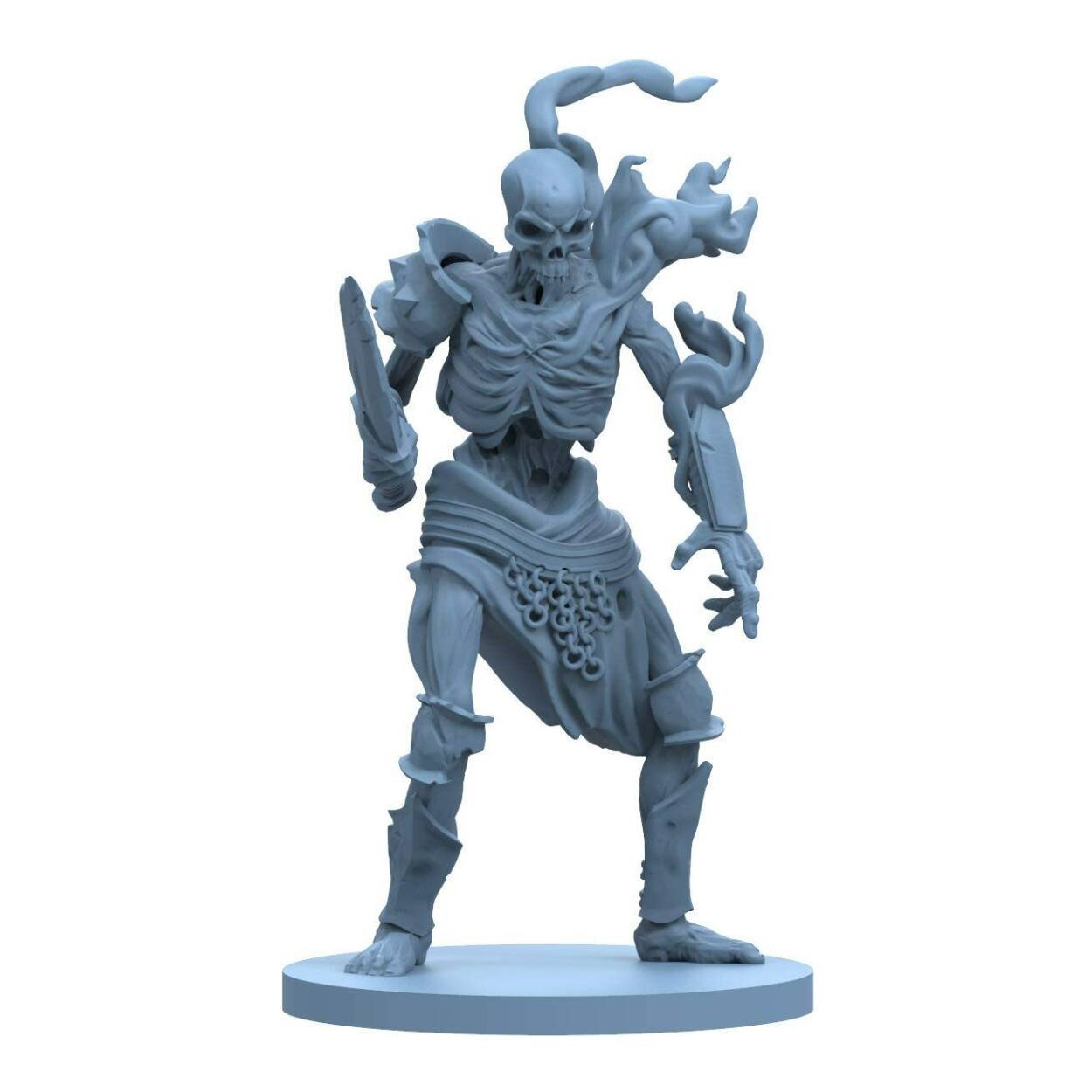 Back. Steamforged - Steamforged Godtear Mournblade Champion Expansion Set - Blue/Gray.