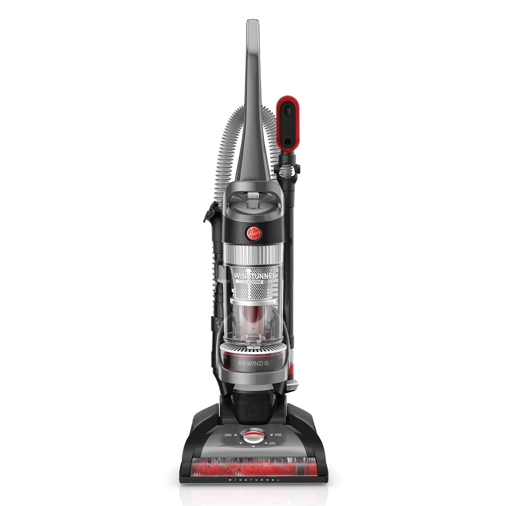 Hoover - WindTunnel Cord Rewind Pro Upright Vacuum - Gray