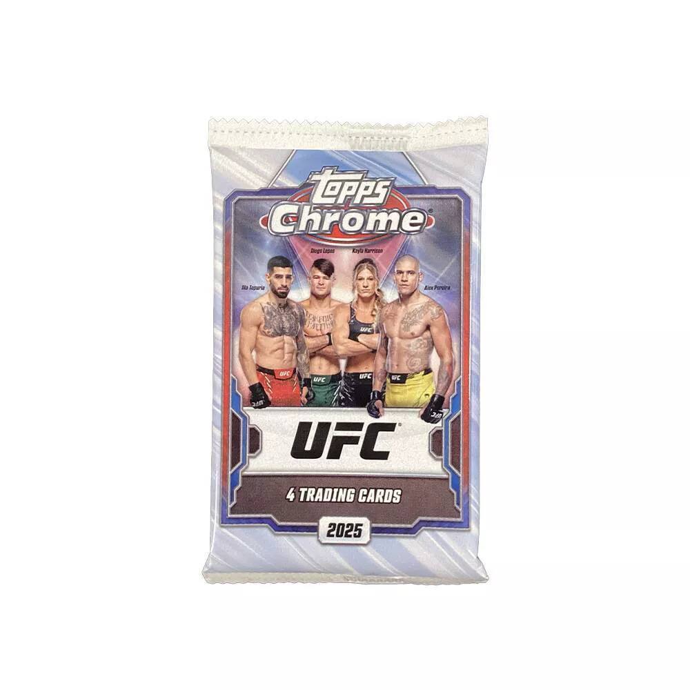 Topps Chrome Begr & Saturia -o Poruea S 1L10 We are BFC BFC RC 1 a a UFC 4 TRADING CARDS 2025