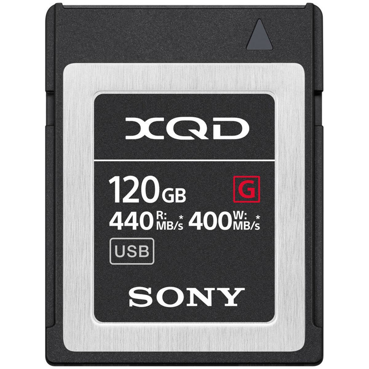 XQD  
120 GB  
R: * 440 MB/s  
W: * 400 MB/s  
USB  
SONY