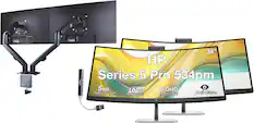 34" HP Series 5 Pro 534pm 5ms 100Hz WQHD Response-Time Hz Anti-Glare REFRESH RATE 3440 x 1440