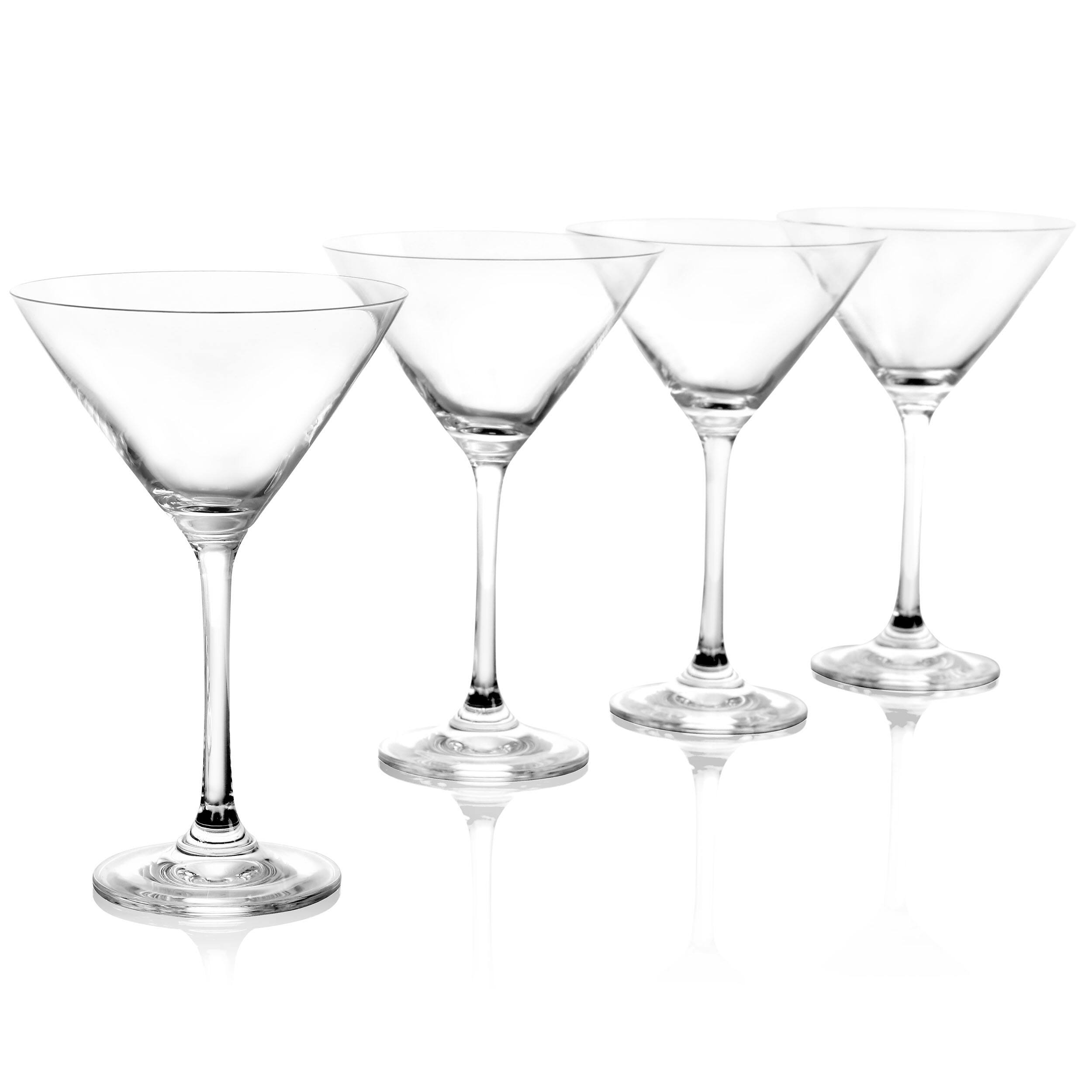 Alt View 2. Martha Stewart - Martha Stewart 4 Piece 10oz Martini Glass Set - Clear.