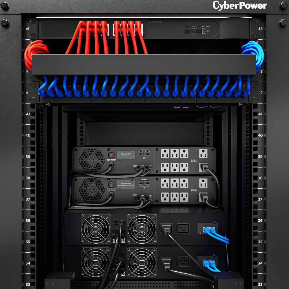 Alt View 7. CyberPower - CP1500PFCRM2U PFC Sinewave UPS Systems - Black.