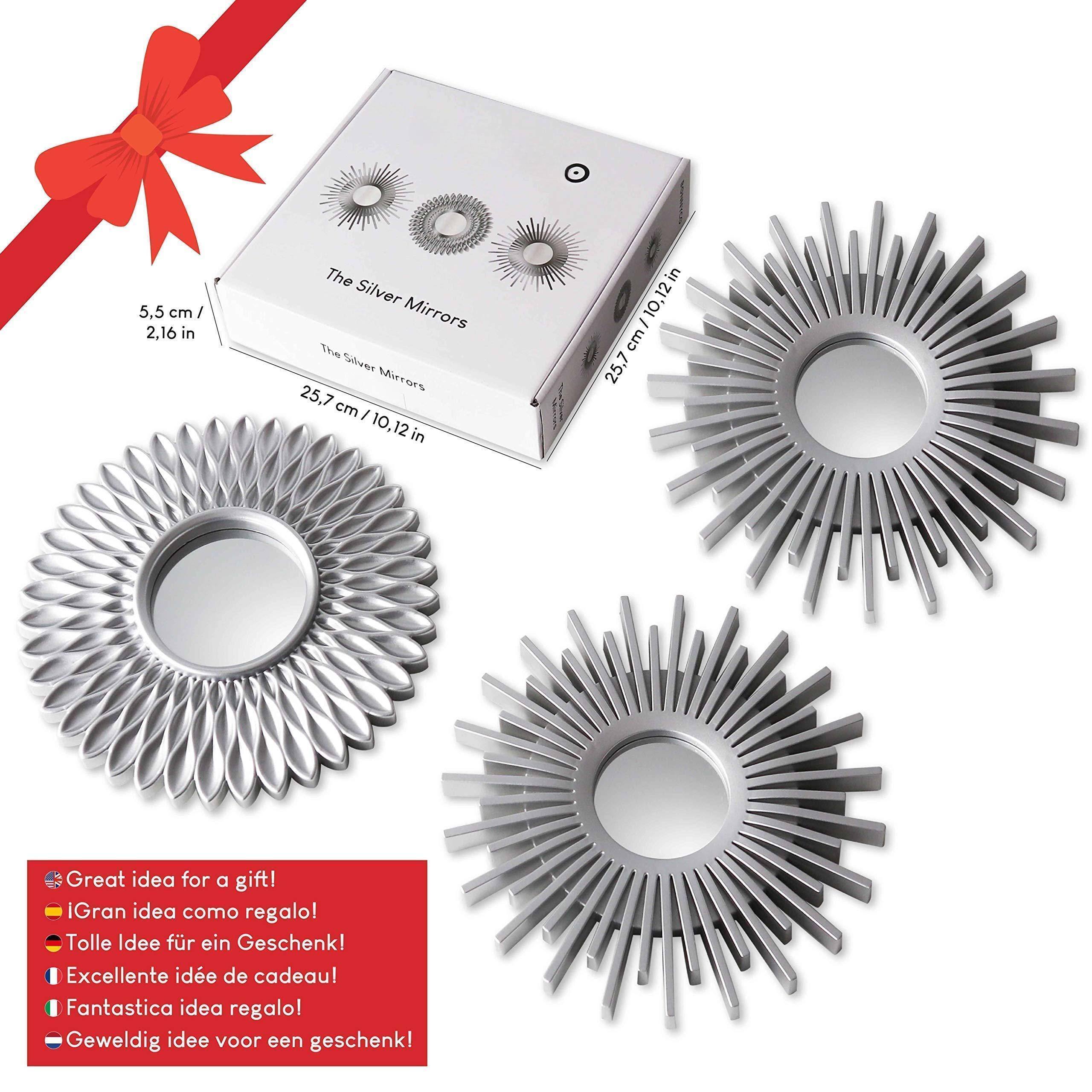 5,5 cm / 2,16 in  
The Silver Mirrors  
25,7 cm / 10,12 in  

Great idea for a gift!  
Gran idea como regalo!  
Tolle Idee für ein Geschenk!  
Excellente idée de cadeau!  
Fantastica idea regalo!  
Geweldig idee voor een geschenk!