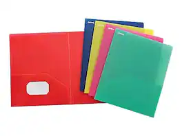 Oxford - 2-Pocket Presentation Folders, 25/Box (OXF 99810) - Assorted Colors