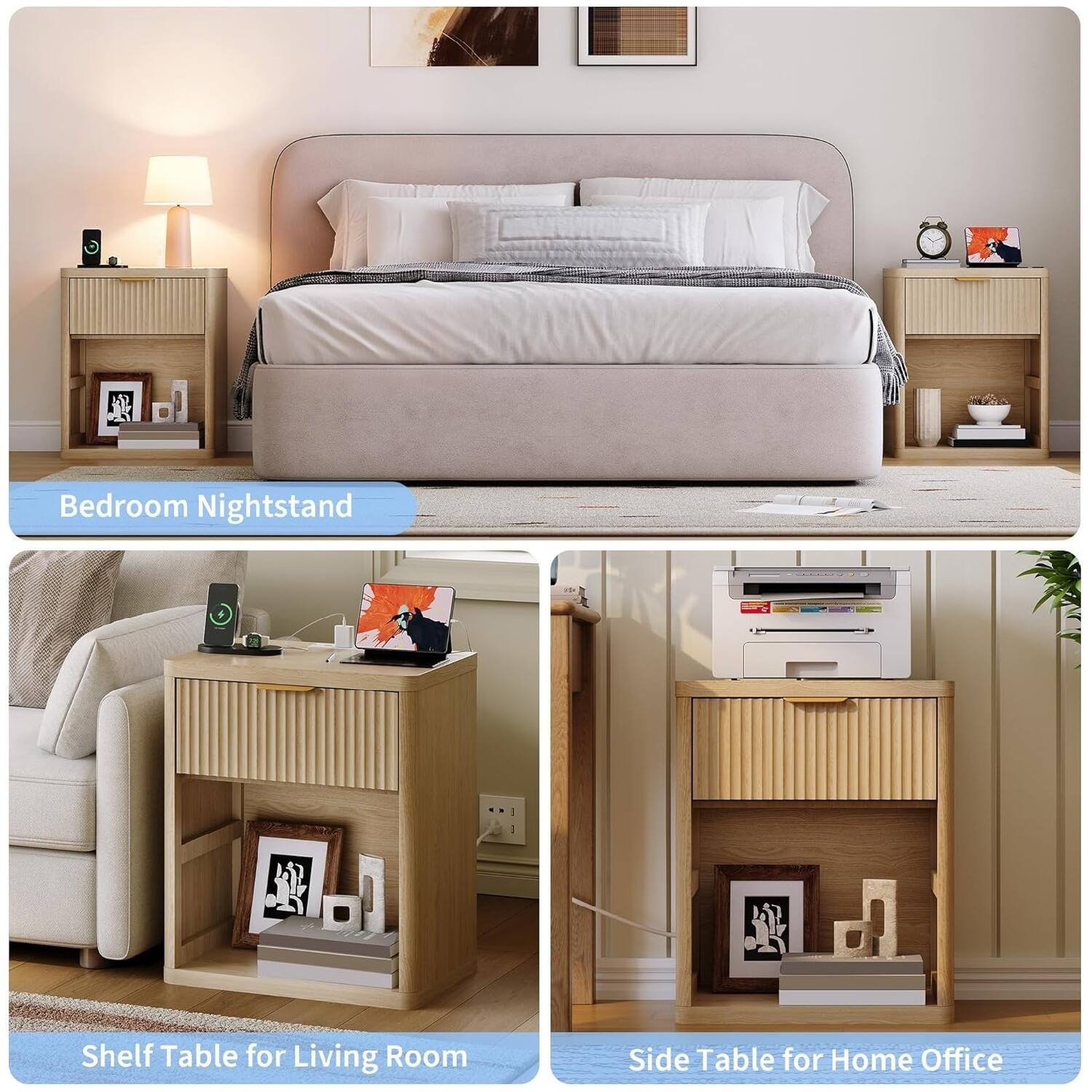 - Bedroom Nightstand
- Shelf Table for Living Room
- Side Table for Home Office