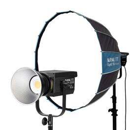 NANLITE - FS-300B Bi-Color LED Monolight with Rapid 90 Parabolic Softbox Bundle